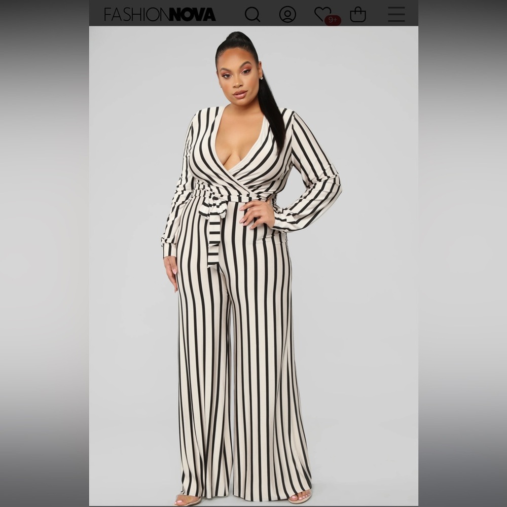 Pinstripe jumpsuit